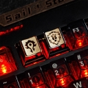 WOW Tribe / Alliance Metal Artisan Keycaps for Mechanical Gaming Keyboard